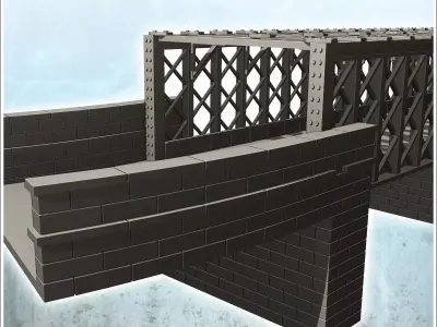 Primisole Bridge Sicily Italy - World War Two Second WWII Front  3D print model