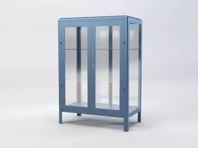 Glass Door Cabinet Low-poly 3D model