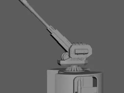 Helldivers 2  SEAF Artillery with Shell 3D print model