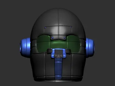 High quality fantasy helmet high poly sculpt 3d printable 3D model