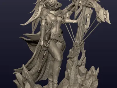 DROW RANGER - ARCANA -DOTA 2 3D print model