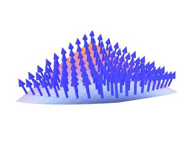 Normal on a Curved Surface V1 002 Low-poly 3D model