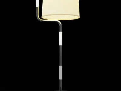 Modern floor lamp LOD and low poly Low-poly 3D model