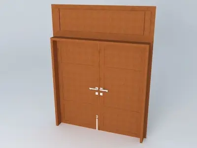 Main Brown Door  3D model