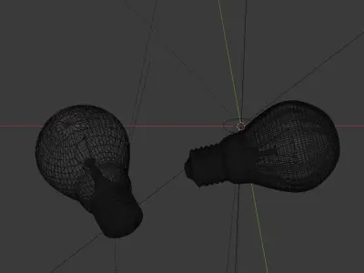 Lightbulb two light bulbs Free 3D model