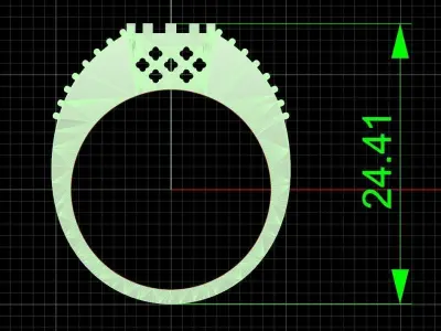 Jewelry ring 380 3D print model