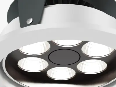 Zumtobel MICROS-C D95 LED recessed light 3D model