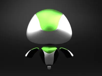 Gravity Bot Low-poly 3D model