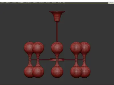  ASTORIA CHANDELIER Low-poly 3D model