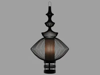 Fil de fer lamp 3D model