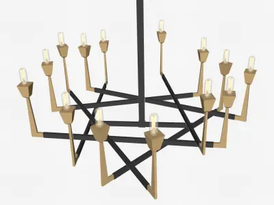 Belmondo Chandelier by Gregorius Pineo 3D model