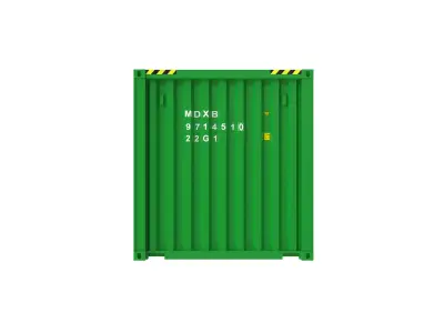 Evergreen transport 20ft container 3D model