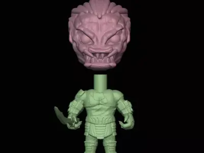 Predator Badlands dek funko 3mf and stls 3D print model