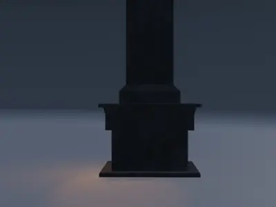 medieval fireplace lowpoly Low-poly 3D model