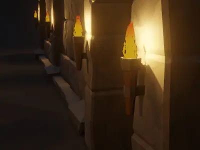 Dungeon assets pack 3D model