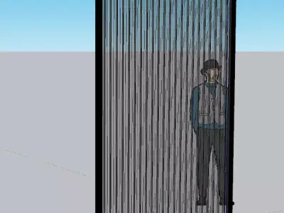 Glass door 3D model get