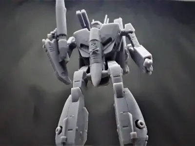 BATTROID VF-1S MACROSS ROBOTECH STATIC FIGURE 3D print model