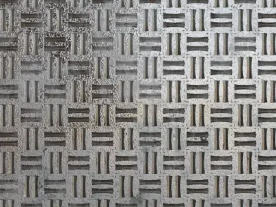 Diamond Metal Plate Anti-Slip Two PBR Seamless Texture