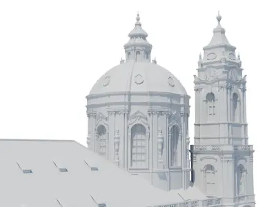 Prague church 3D print model