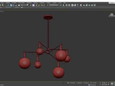 CORDOVA CHANDELIER Low-poly 3D model