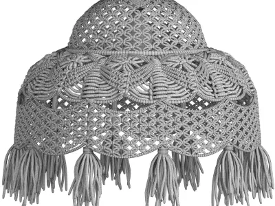 MACRAME CHANDELIER 06 3D model