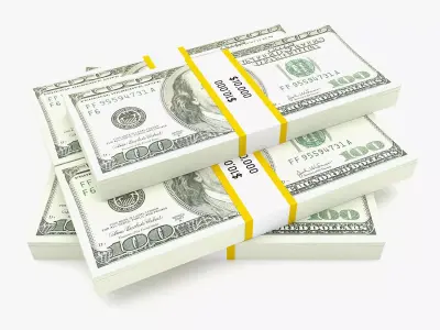 Bank Collection - 100 Dollar Bill Pack 3D model
