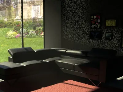 Living Room Sofa 3D model