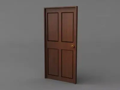 Simple Classic Door 3D model
