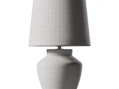 Handmade Round  Table Lamp 3D model