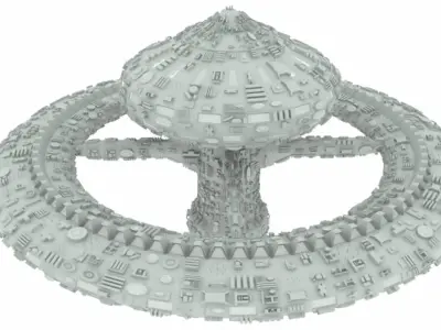 Space station 3D model