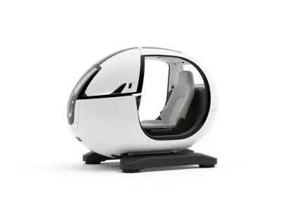 Futuristic Vehicle Pod Model Pack Low-poly 3D model