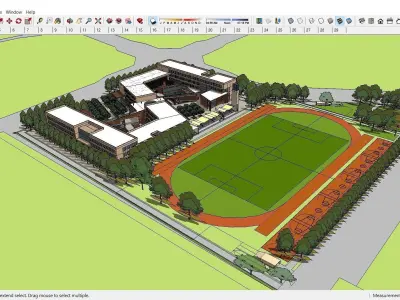 Sketchup School and University K9 3D model