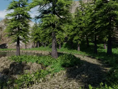 Park Pound Scene 3D model