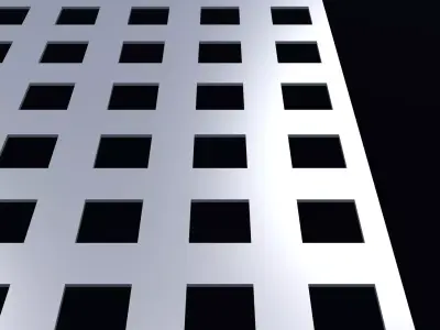 Perforated panel with 30 percent opening 25O116 3D model