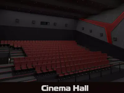 Cinema hall 3d model 3D model