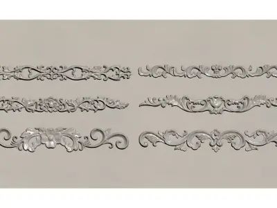 European-style carving 3D model