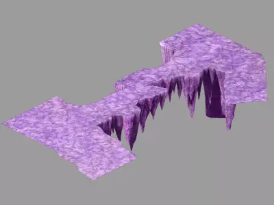 Mountain - Frost Bridge 01 3D model