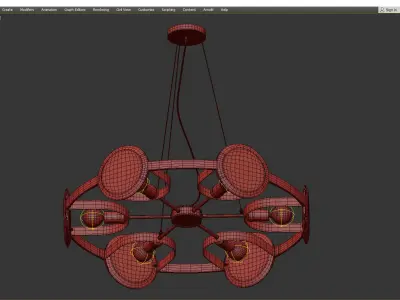 AMARI CHANDELIER Low-poly 3D model