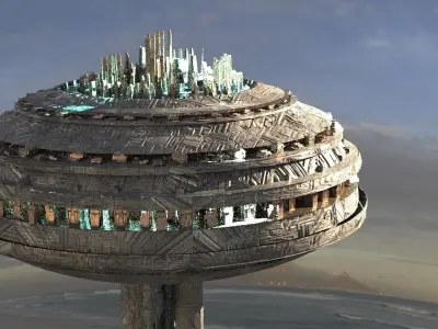 Cloud City Stars wars Inspired City 3D model