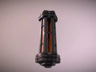 Scifi Energy Cell Low-poly 3D model