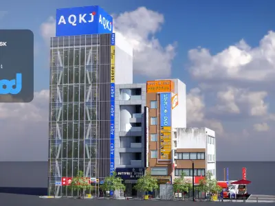 Japanese Streetscape Akihabara 0002 3D model