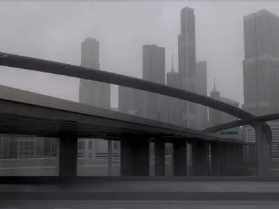 Freeway03 City 3D model