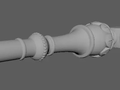 baluster column 3D model purchase