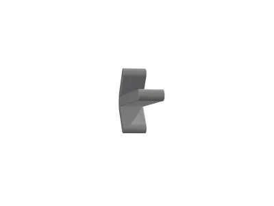 3d arrow left Low-poly 3D model