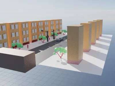 SUNNY DAY IN THE NEIGHBORHOOD  3D model