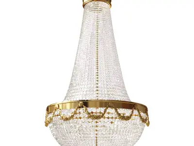 Home Concept Crystal Large modern Chandleir  free Low-poly 3D model