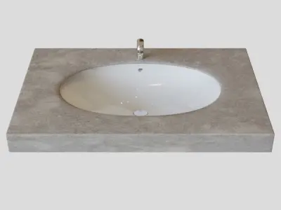Roca Berna sink 56x42 cm invoice 327871001 3D model