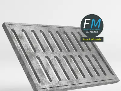 Sewer grate 1 3D model