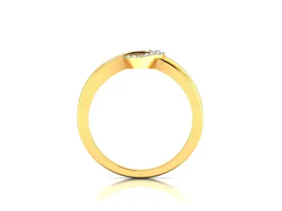 Solitaire Wedding Engagement Women Heart Ring 3D print model
