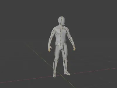 SpaceX Dragon Starman Spacesuit Rigged 3D model